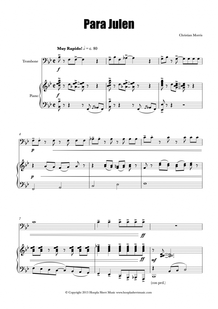Para Julen (Trombone and Piano)