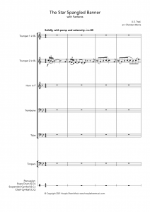 The Star Spangled Banner with Fanfares (Massed Brass/Brass Octet)