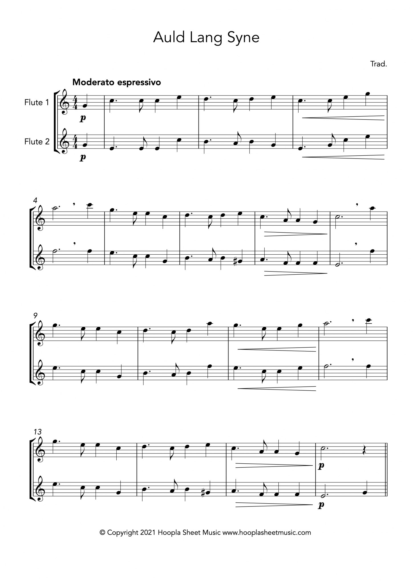 An easy arrangement of the famous Scottish song, traditionally sung on ...