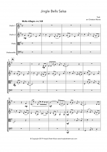 Jingle Bells Salsa (String Quartet)