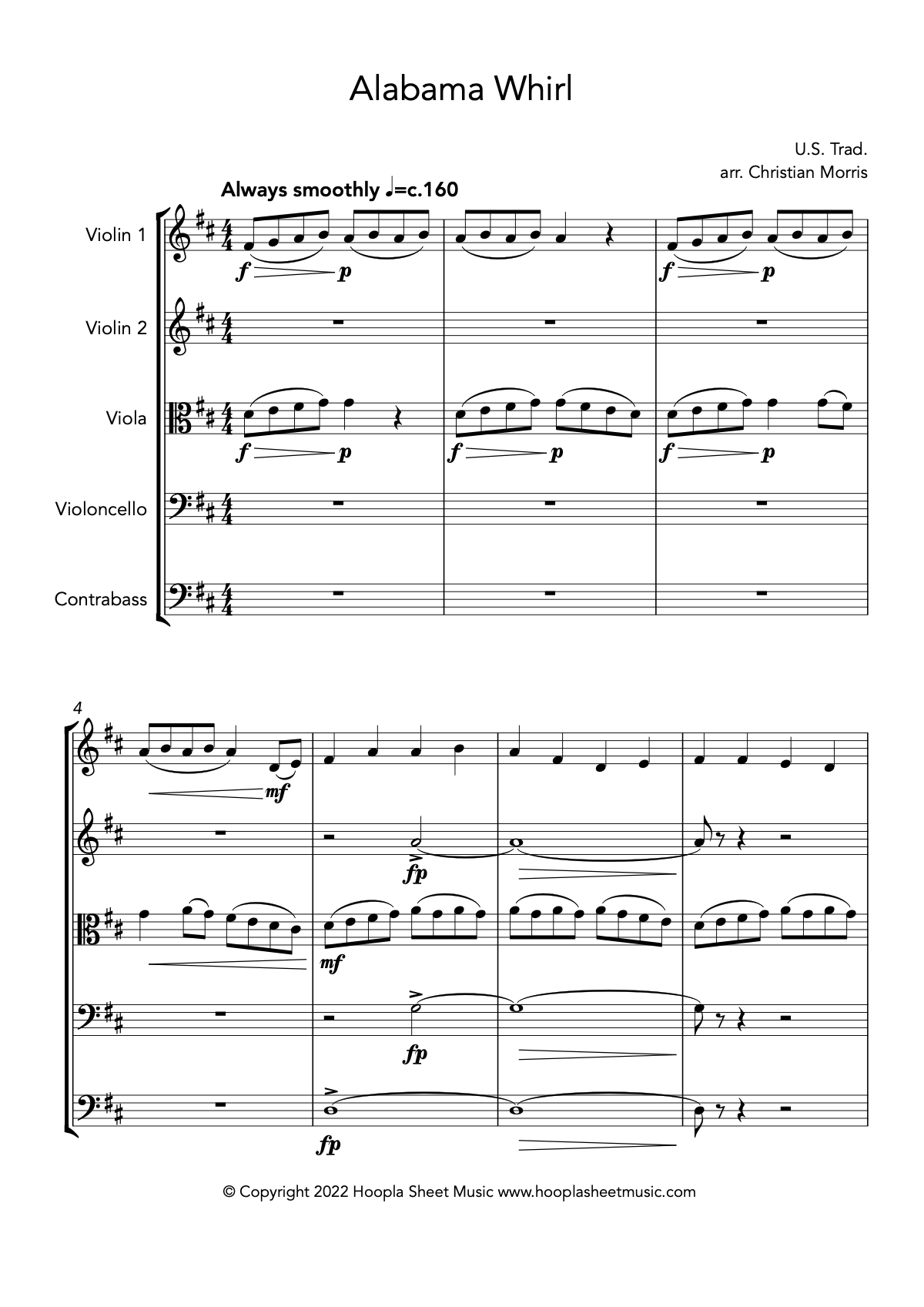 Alabama Whirl (Oh Susanna!) (String Orchestra)