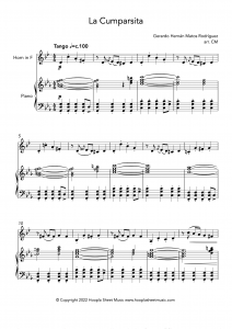 La Cumparsita (French Horn and Piano)