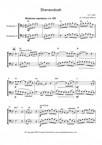 Shenandoah (Trombone Duet)