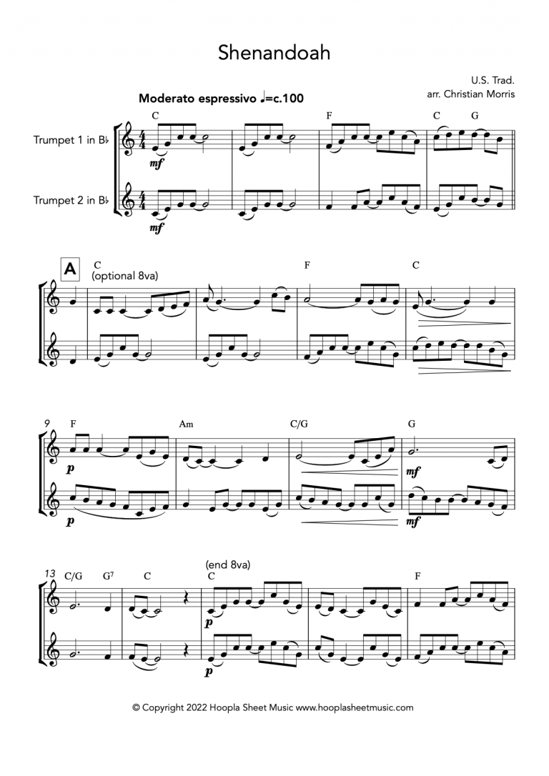 Shenandoah (Trumpet Duet)