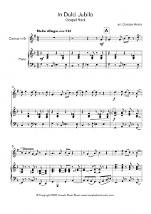 In Dulci Jubilo, Gospel Rock (Clarinet and Piano)