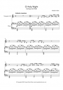 O Holy Night (Cantique de Noël) (Trumpet and Piano)