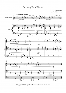 Arirang Two Times (Clarinet and Piano)