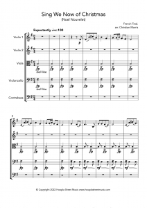 Sing We Now of Christmas (Noël Nouvelet) (String Ensemble)