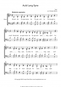 Auld Lang Syne (SATB Choir)