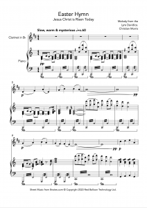Easter Hymn (Jesus Christ is Risen Today) (Clarinet and Piano)