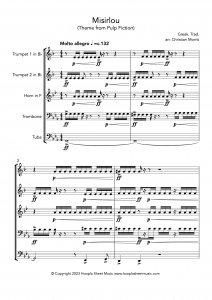 Misirlou (Pulp Fiction Main Theme) (Brass Quintet)