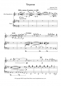 Tōryanse (通りゃんせ) (Alto Saxophone and Piano)