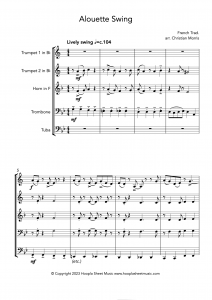 Alouette Swing (Brass Quintet)