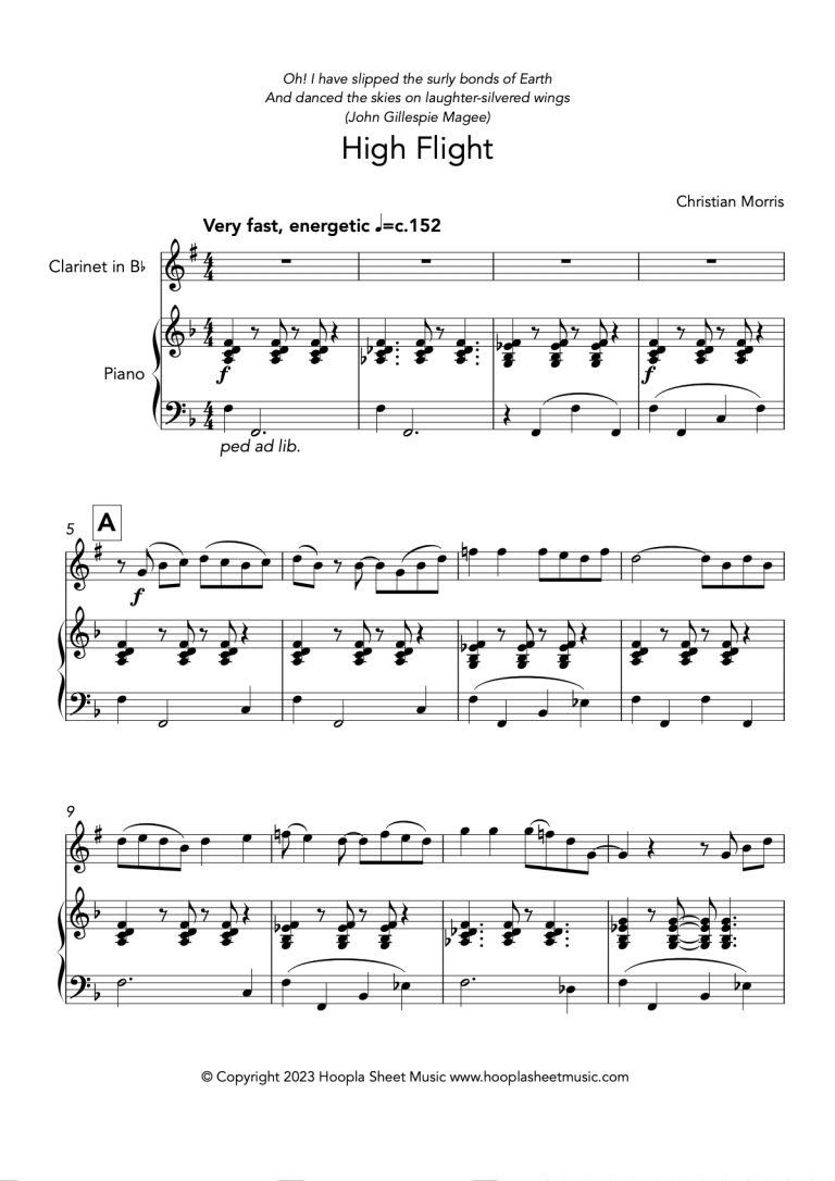 High Flight (Clarinet and Piano)