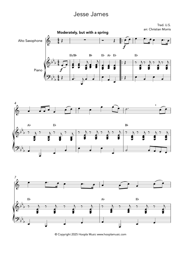 Jesse James (Alto Saxophone)