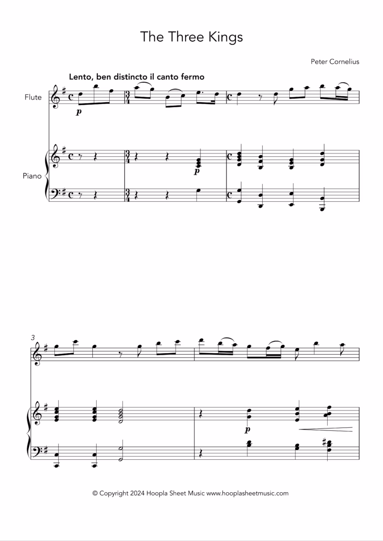 The Three Kings (Flute and Piano)