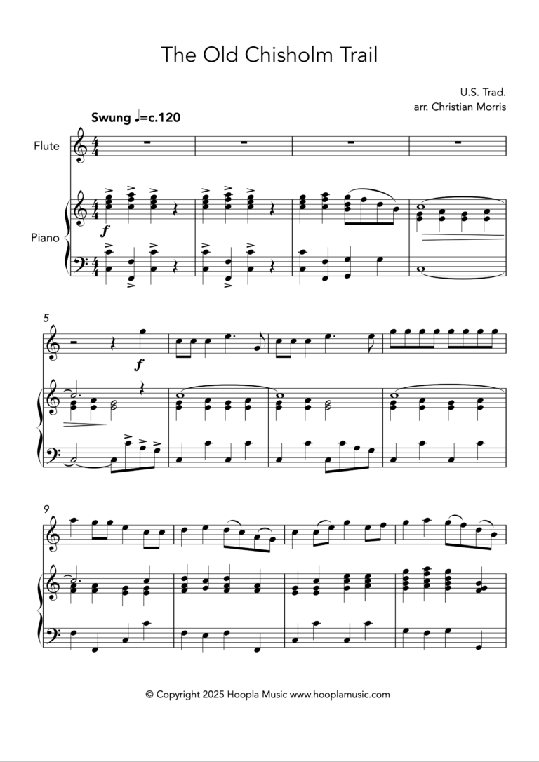 The Old Chisholm Trail (Flute)