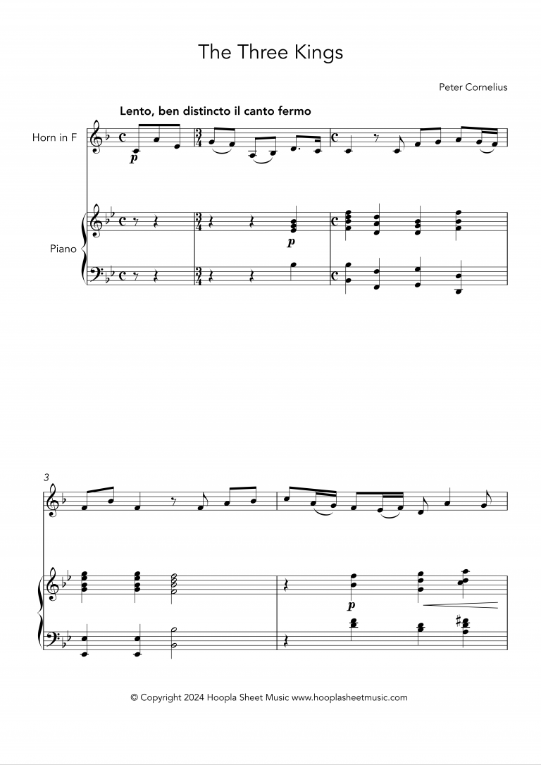The Three Kings (French Horn and Piano)