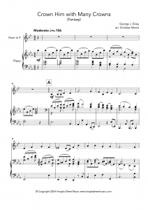 Crown Him with Many Crowns (Fantasy) (French Horn and Piano)