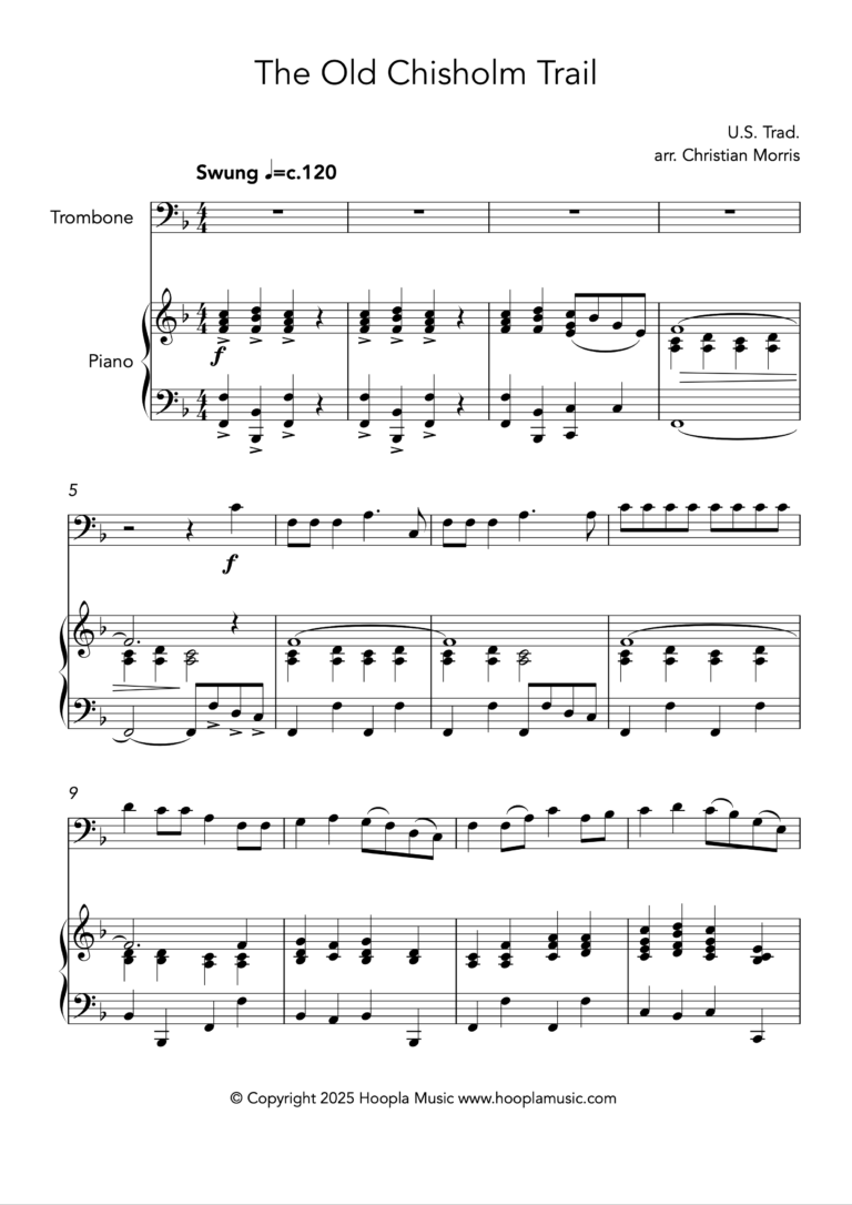 The Old Chisholm Trail (Trombone)