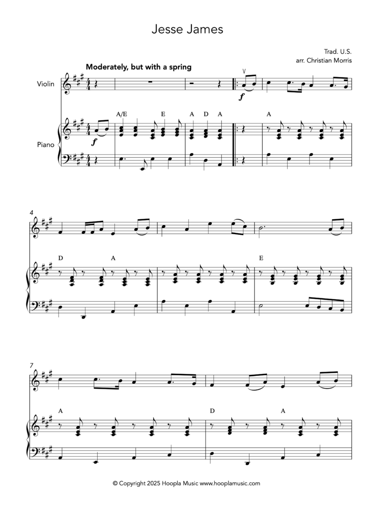 Jesse James (Violin)