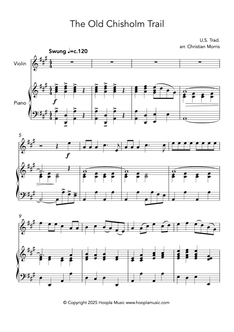 The Old Chisholm Trail (Violin)