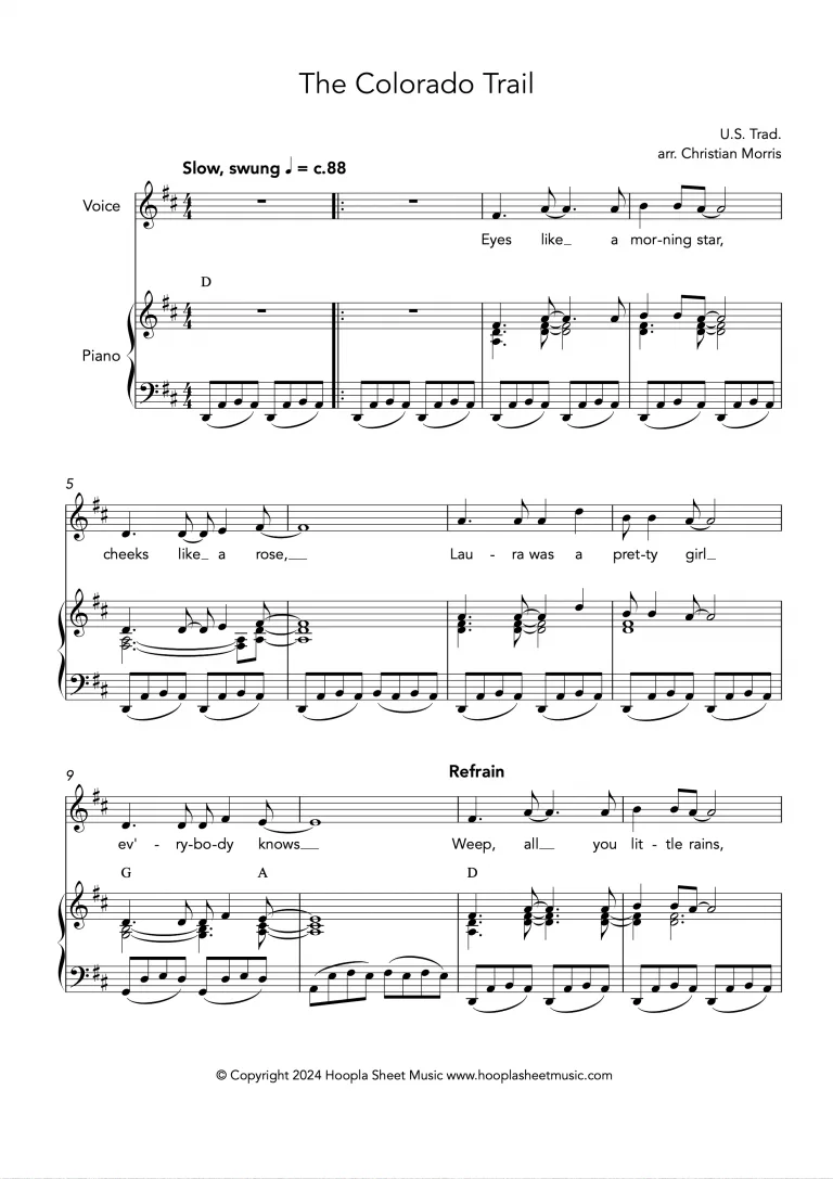 The Colorado Trail (Voice and Piano)