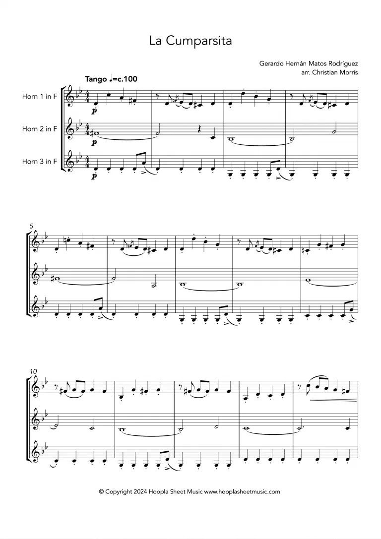 La Cumparsita (French Horn Trio)