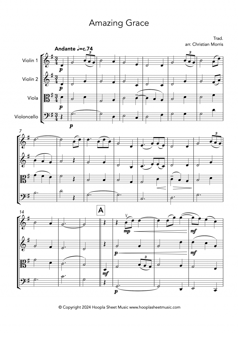 Amazing Grace (String Quartet)