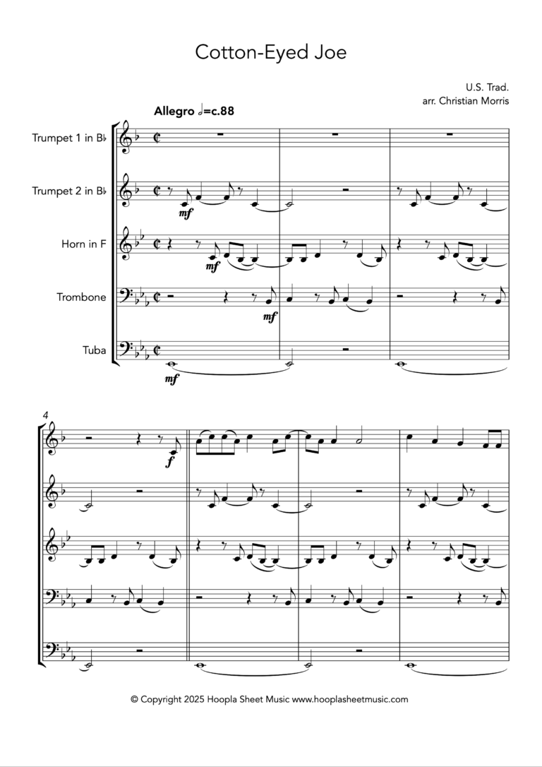 Cotton-Eyed Joe (Brass Quintet)