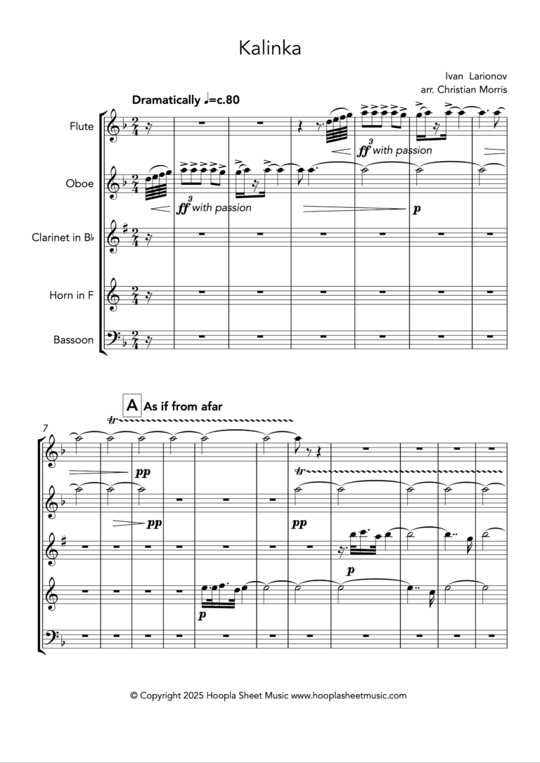 Kalinka (Wind Quintet)