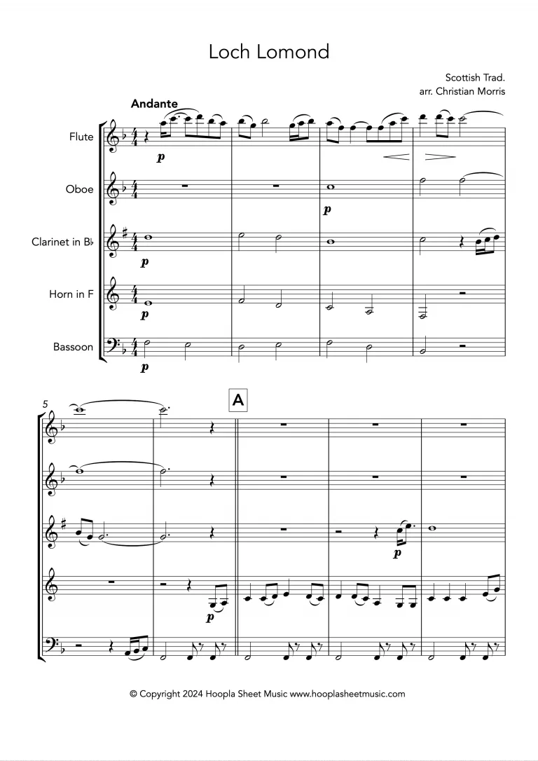 Loch Lomond (Wind Quintet)