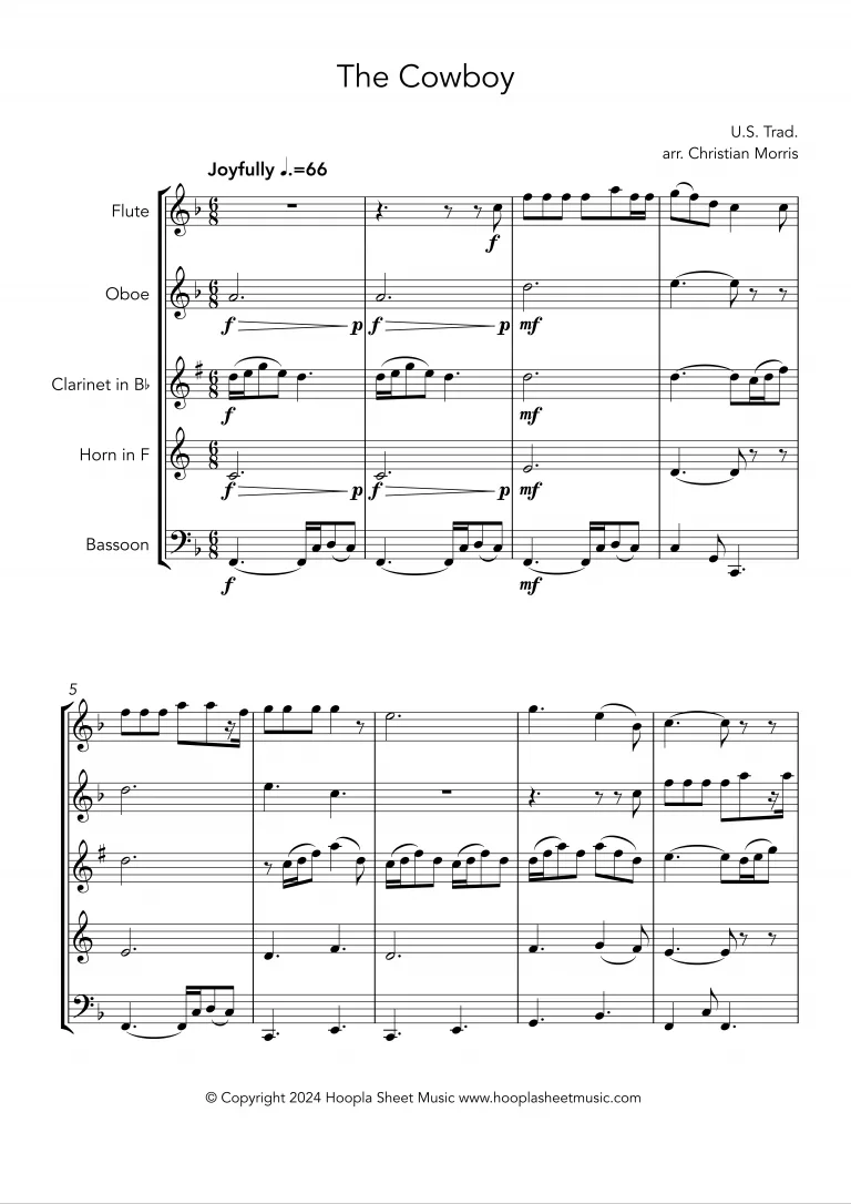 The Cowboy (Wind Quintet)