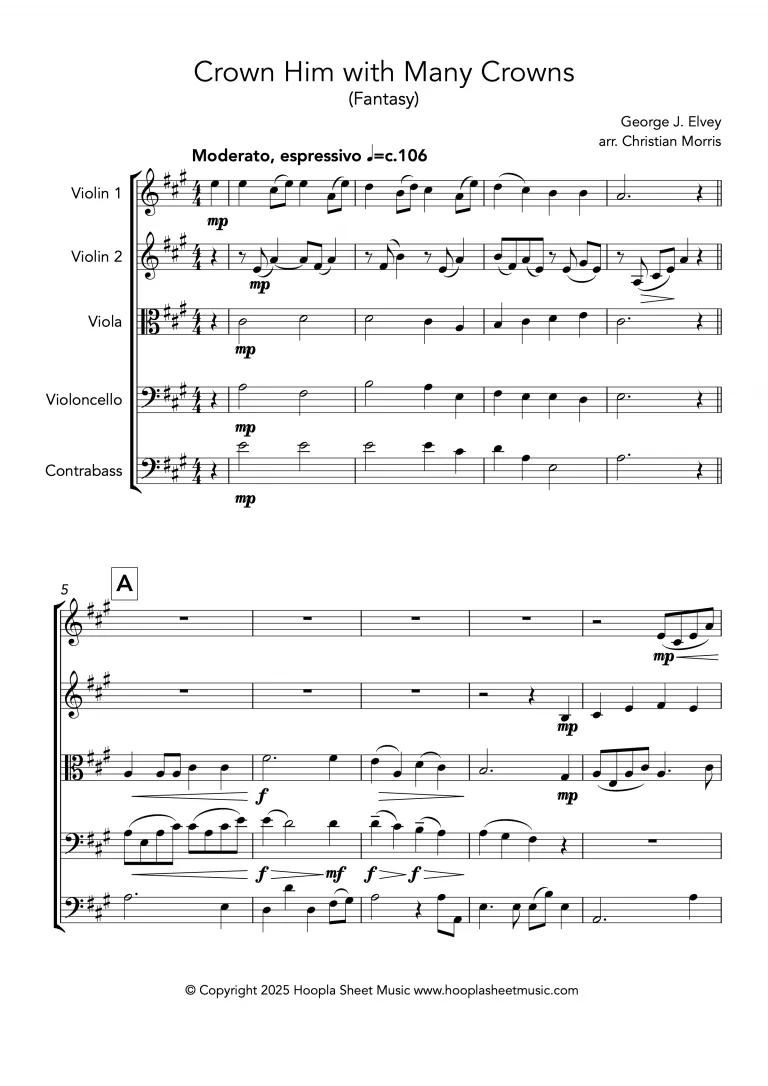 Crown Him with Many Crowns (Fantasy) (String Ensemble)